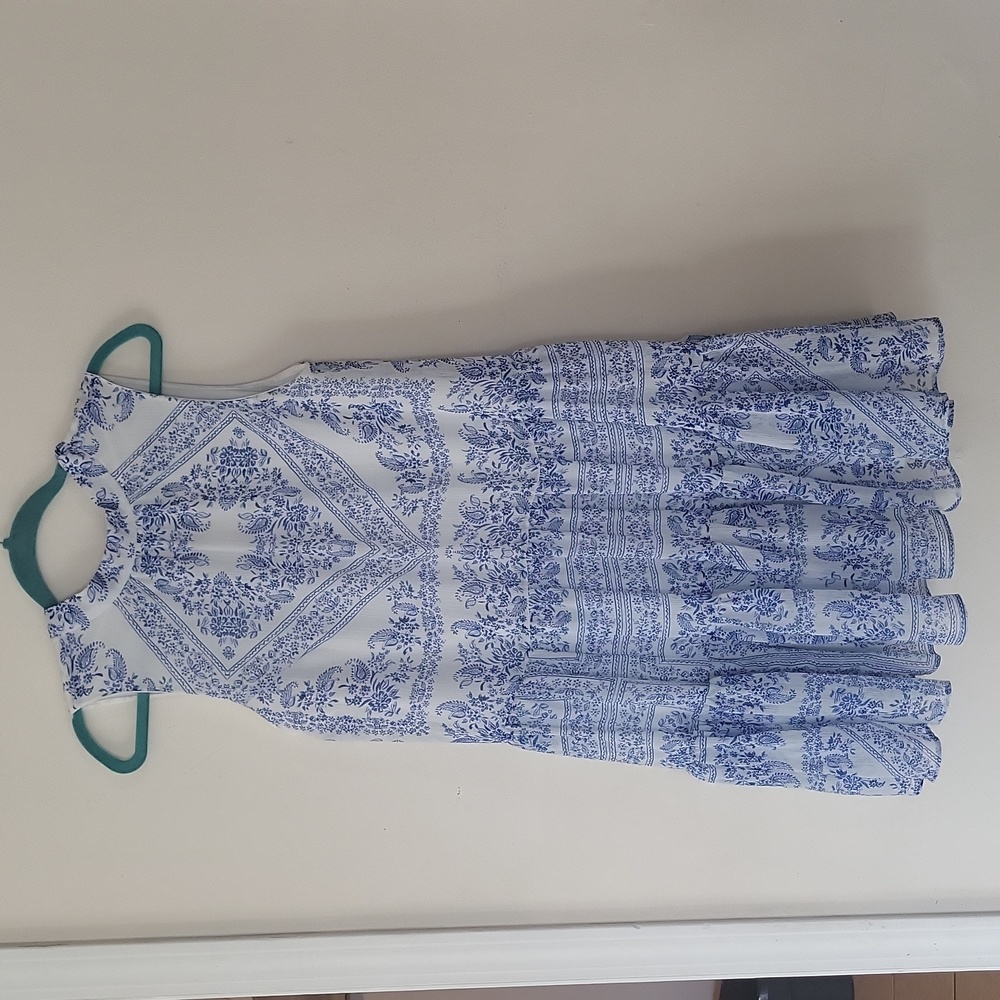 Calvin Klein blue paisley mini dress size 4